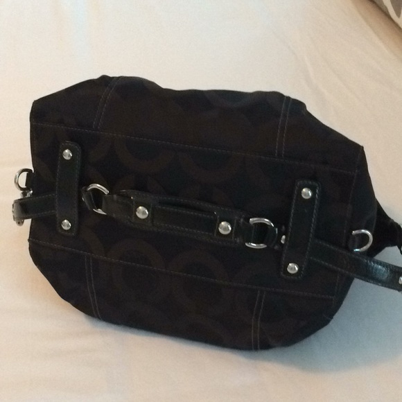 EUC. Coach black signature hobo. - Picture 3 of 8